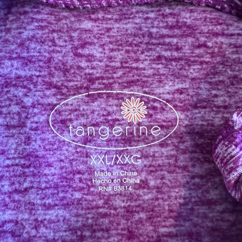 Tangerine 1/4 zip long sleeve pull over - Picture 5 of 5